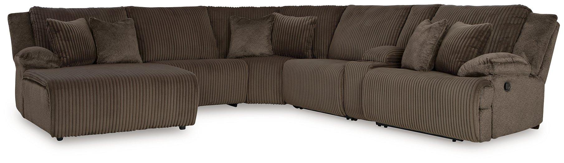 Top Tier Reclining Sectional with Chaise - Ideal Furniture (Fresno,CA) 