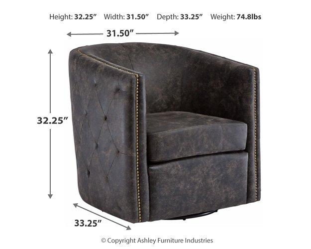Brentlow Swivel Accent Chair - Ideal Furniture (Fresno,CA) 