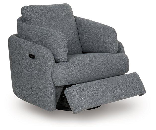 Alainmont Next-Gen Nuvella Swivel Power Recliner - Ideal Furniture (Fresno,CA) 