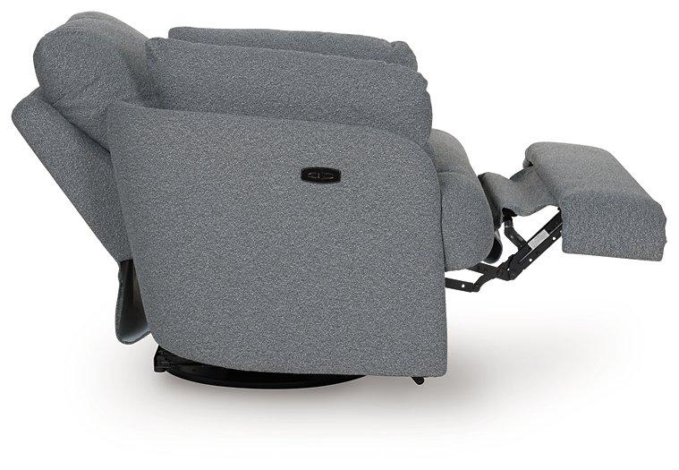 Alainmont Next-Gen Nuvella Swivel Power Recliner - Ideal Furniture (Fresno,CA) 