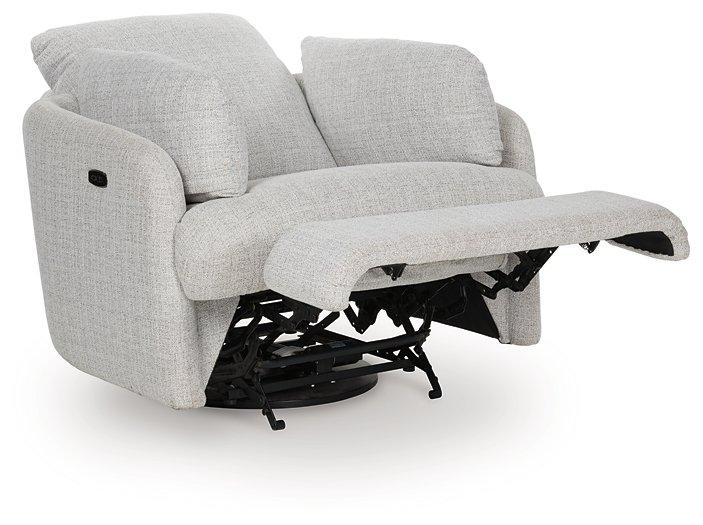 Alainmont Next-Gen Nuvella Swivel Power Recliner - Ideal Furniture (Fresno,CA) 