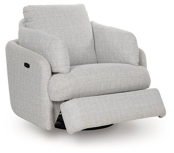 Alainmont Next-Gen Nuvella Swivel Power Recliner - Ideal Furniture (Fresno,CA) 