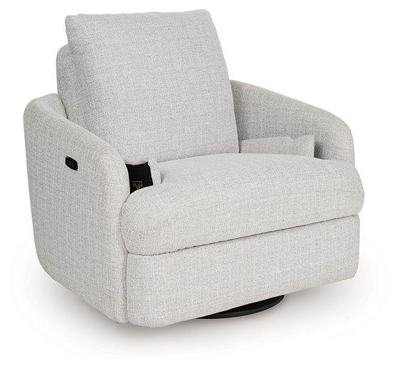 Alainmont Next-Gen Nuvella Swivel Power Recliner - Ideal Furniture (Fresno,CA) 