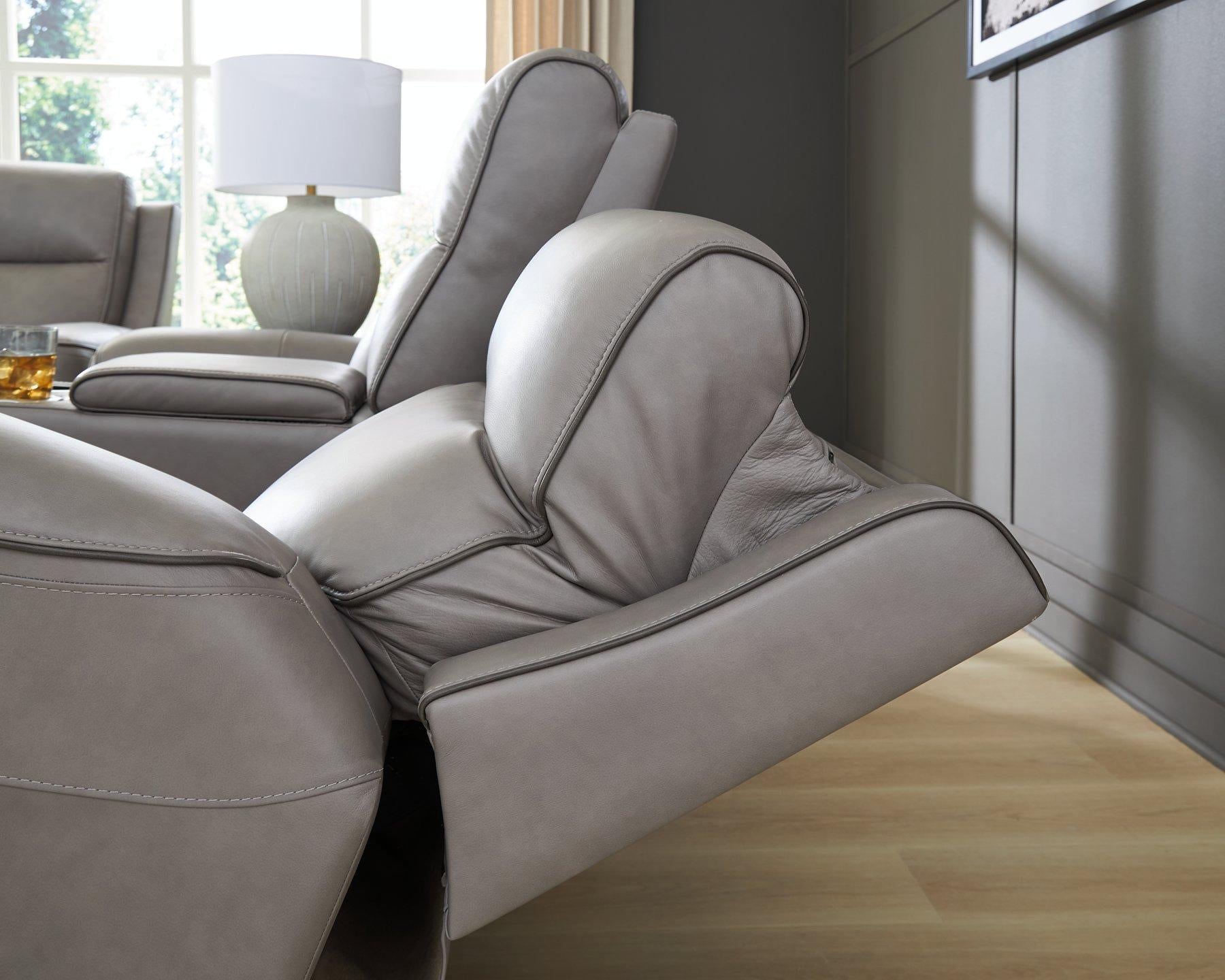5Z-Comfort Power Reclining Loveseat with Console - Ideal Furniture (Fresno,CA) 