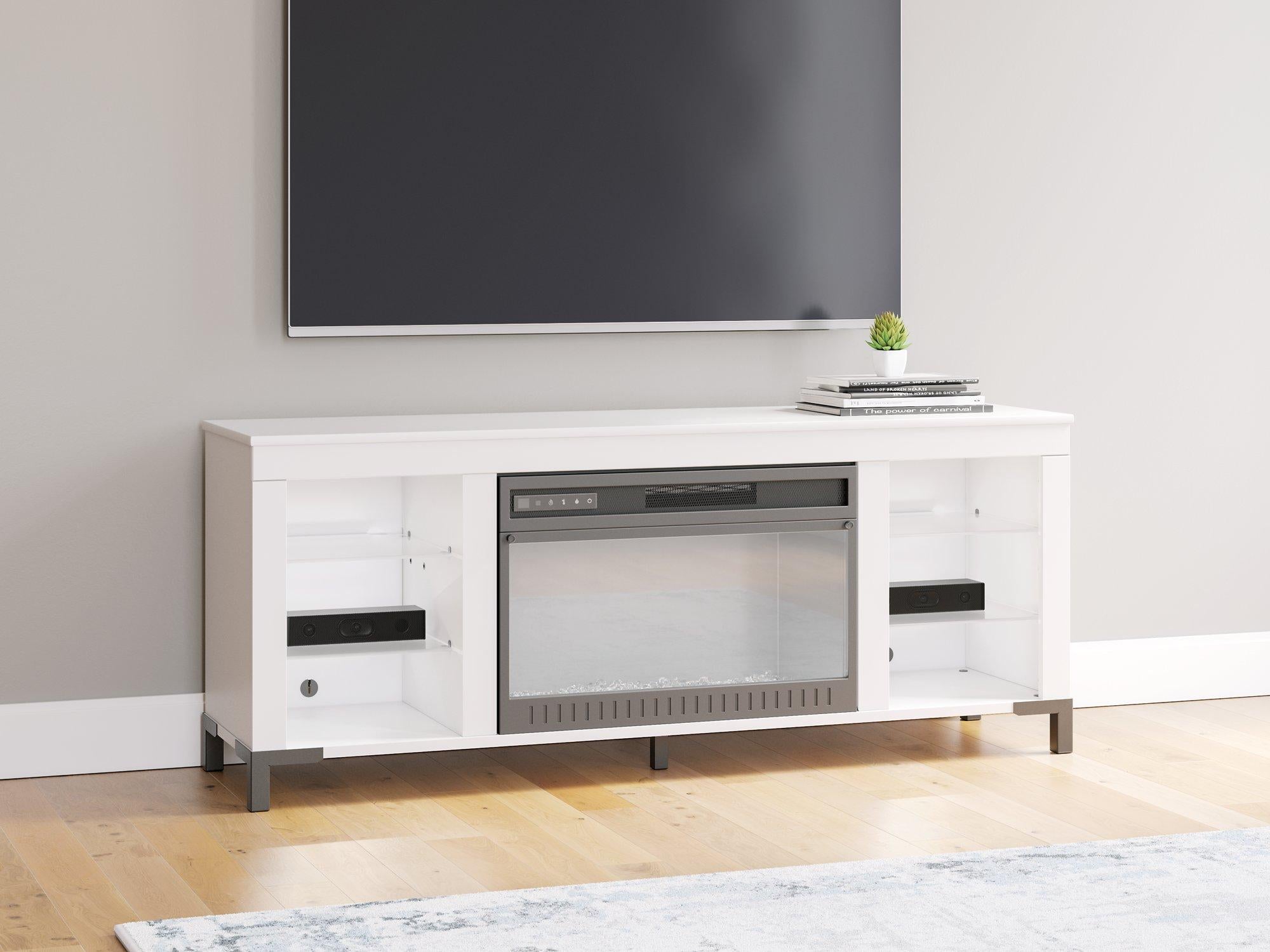 Brollevi 60" TV Stand with Electric Fireplace - Ideal Furniture (Fresno,CA) 