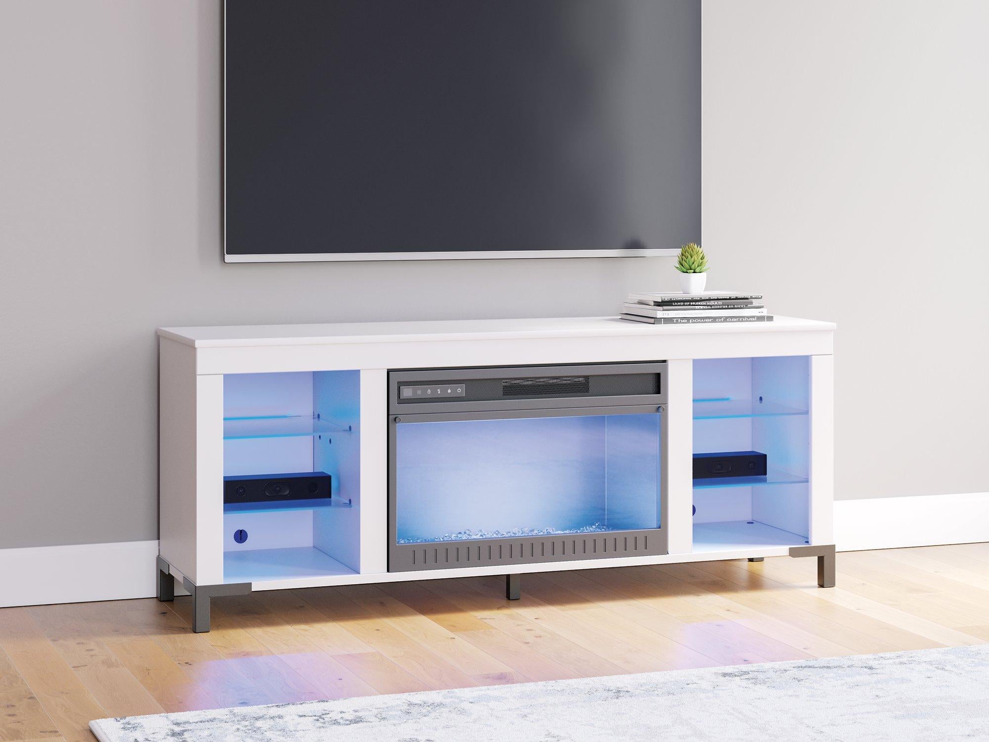 Brollevi 60" TV Stand with Electric Fireplace - Ideal Furniture (Fresno,CA) 