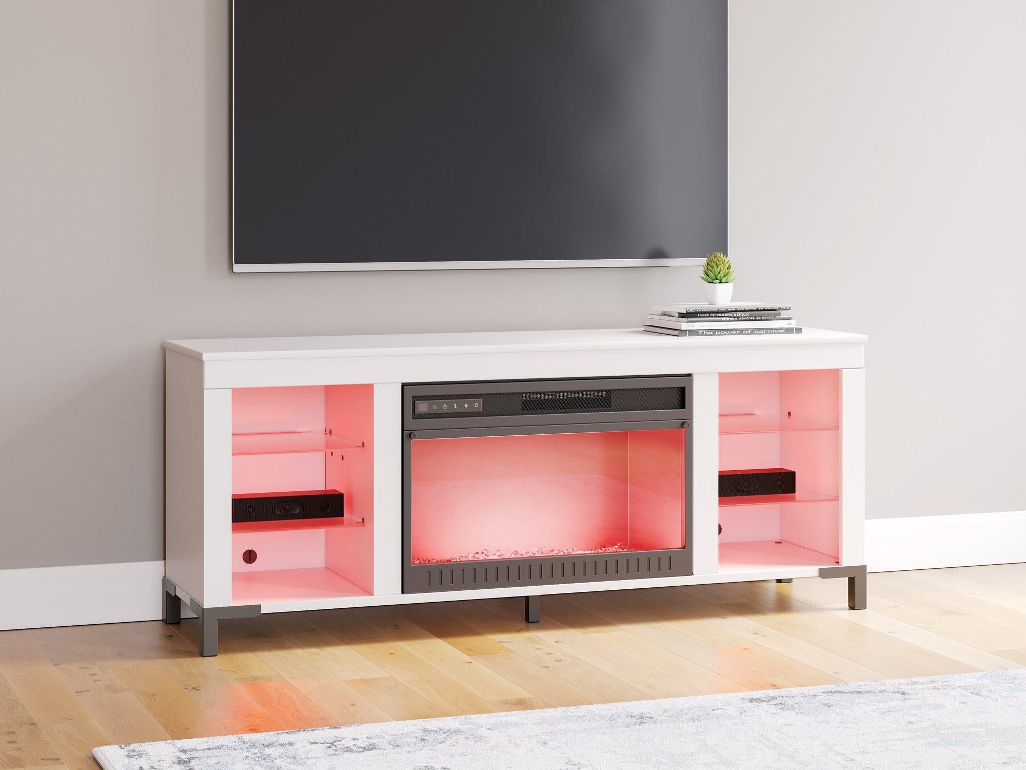 Brollevi 60" TV Stand with Electric Fireplace - Ideal Furniture (Fresno,CA) 