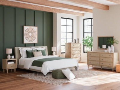 Cielden Upholstered Bed with Roll Slats - Ideal Furniture (Fresno,CA) 