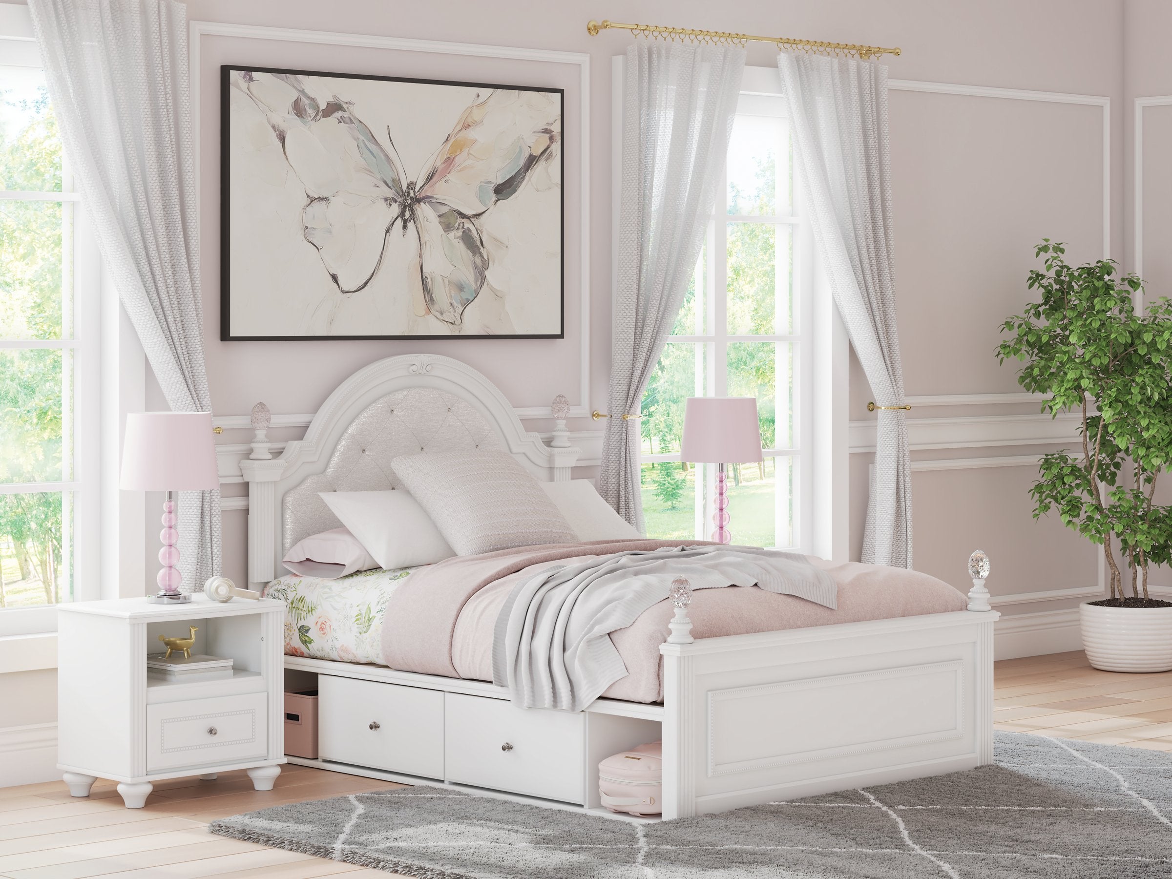 Kozlani Upholstered Bed - Ideal Furniture (Fresno,CA) 