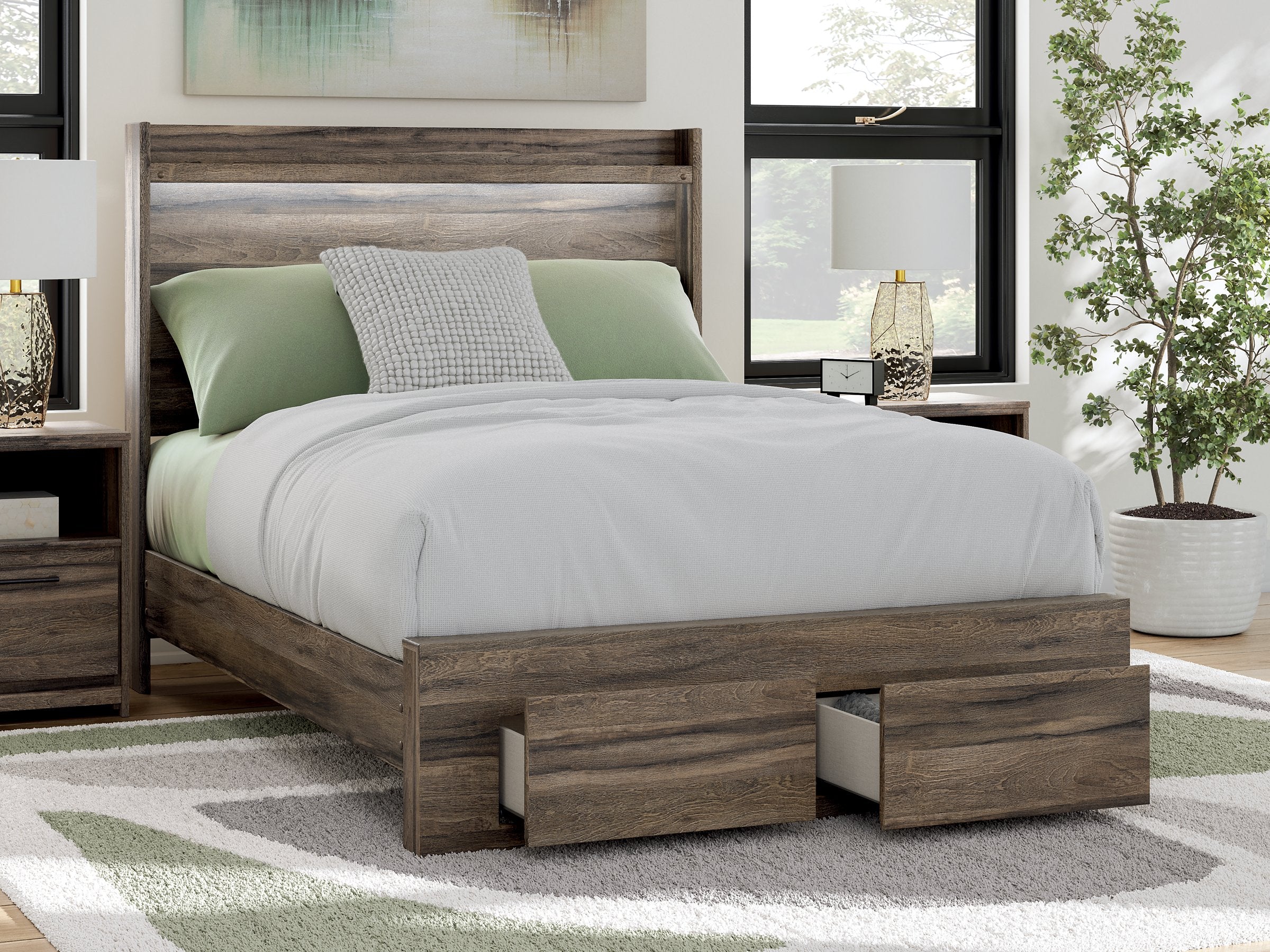 Elbrim Panel Storage Bed - Ideal Furniture (Fresno,CA) 
