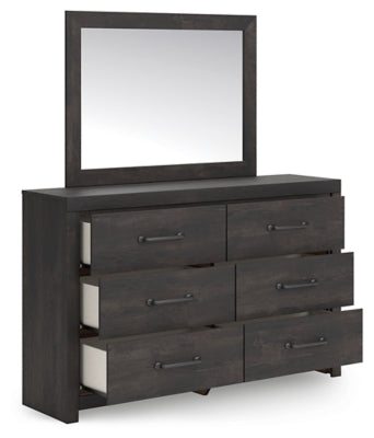 Hollivern Dresser and Mirror - Ideal Furniture (Fresno,CA) 