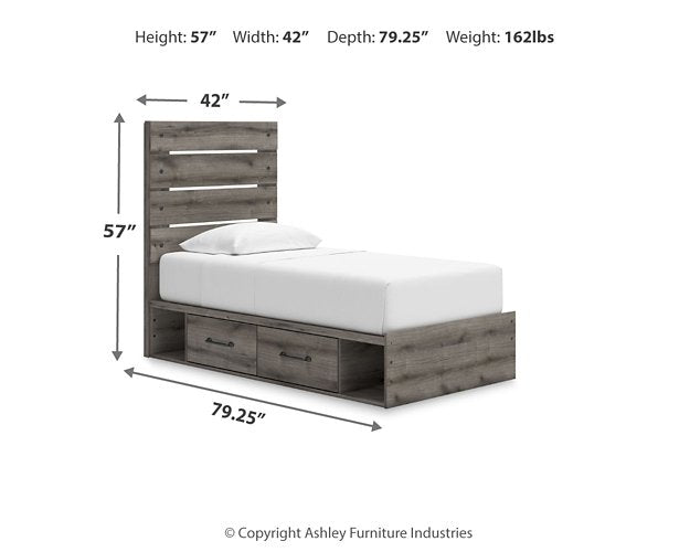 Graystorm Bed with Storage - Ideal Furniture (Fresno,CA) 