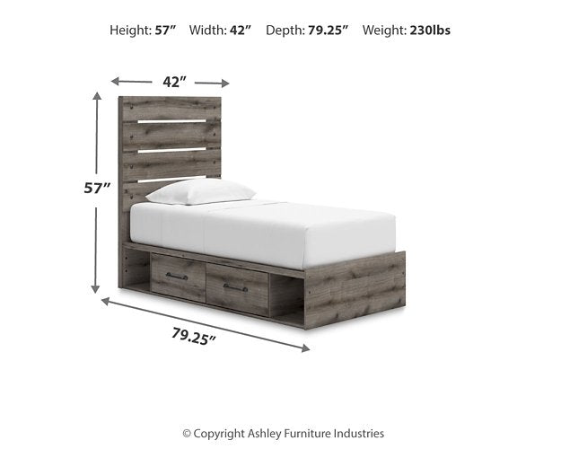 Graystorm Bed with Storage - Ideal Furniture (Fresno,CA) 