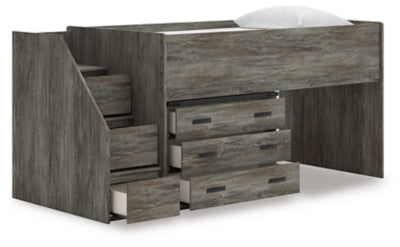 Frandern Loft Bed with Drawer Storage - Ideal Furniture (Fresno,CA) 