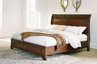 Trellington Sleigh Storage Bed - Ideal Furniture (Fresno,CA) 