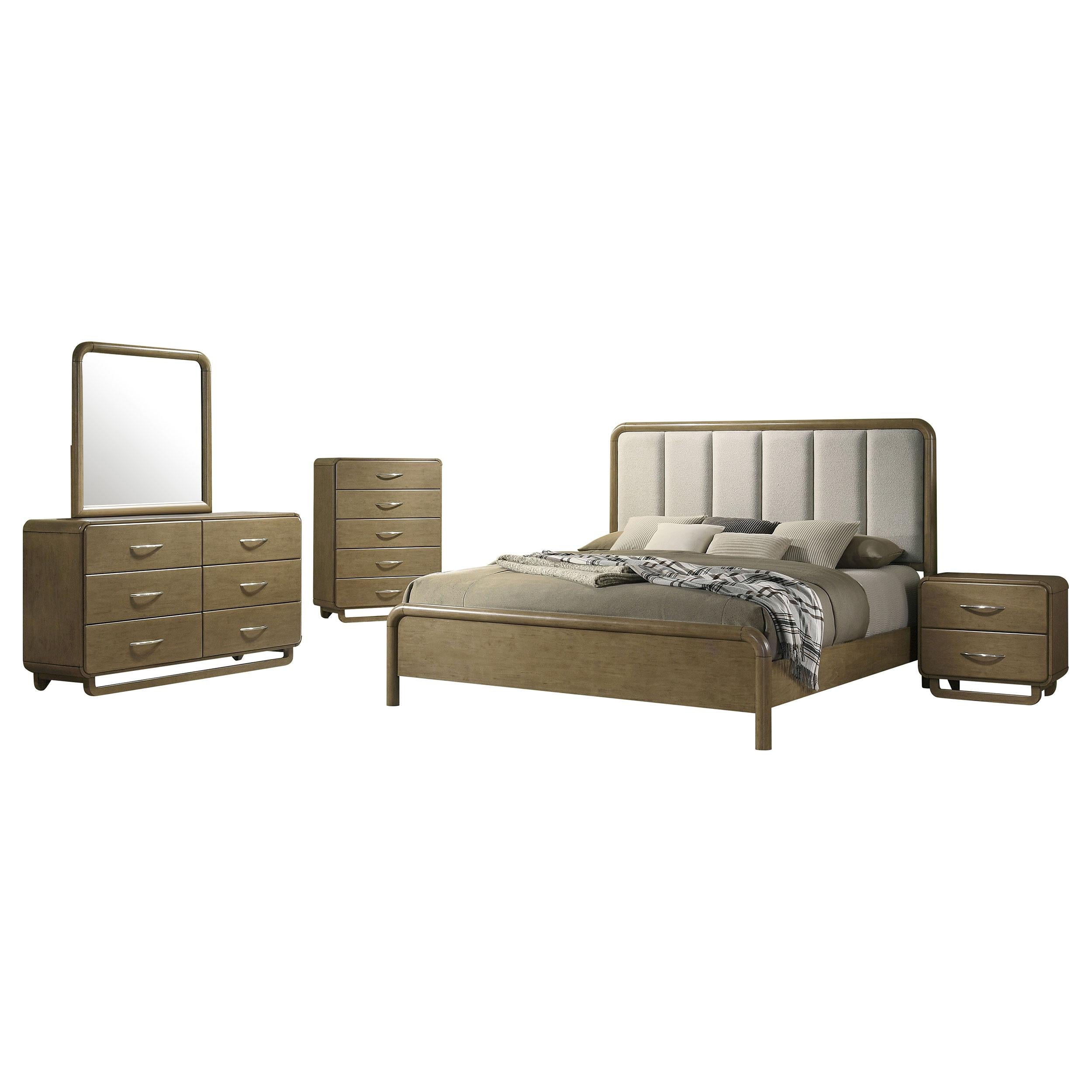 Amsbury 5 Pc Bedroom Set - Ideal Furniture (Fresno,CA) 
