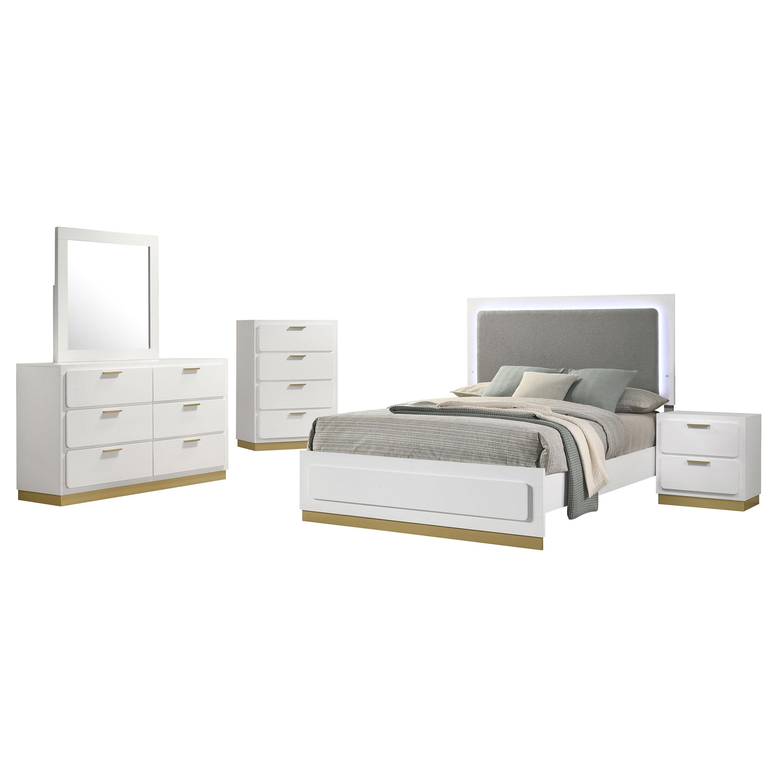 Caraway 5 Pc Bedroom Set - Ideal Furniture (Fresno,CA) 