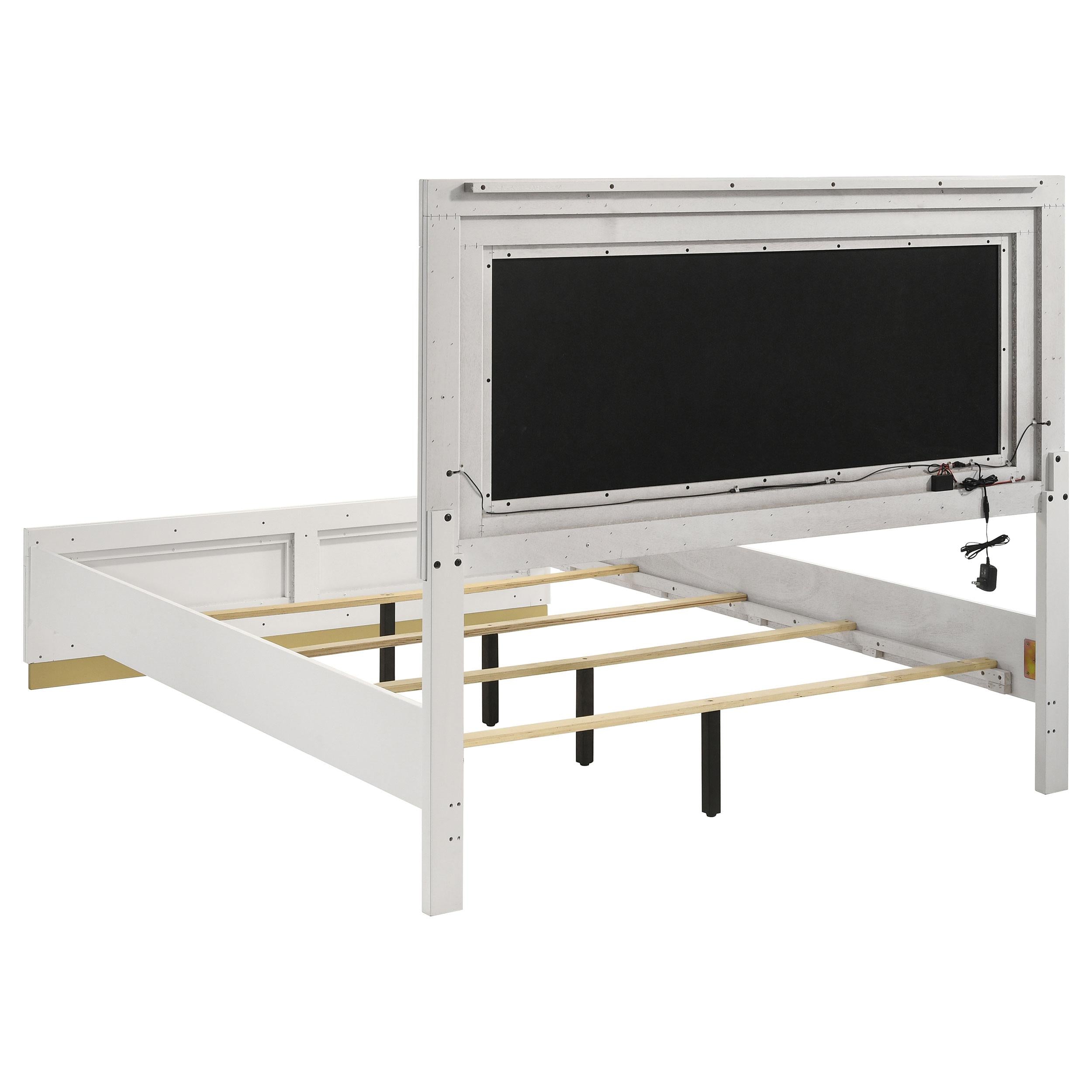 Caraway Panel Bed with LED Lighting - Ideal Furniture (Fresno,CA) 