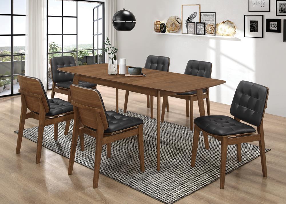 Redbridge Butterfly Leaf Dining Table Natural Walnut - Ideal Furniture (Fresno,CA) 