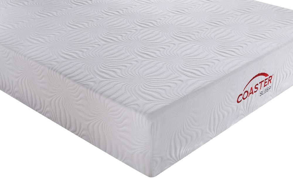Ian Queen Memory Foam Mattress White - Ideal Furniture (Fresno,CA) 