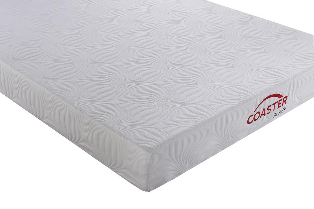 Keegan Twin Long Memory Foam Mattress White - Ideal Furniture (Fresno,CA) 