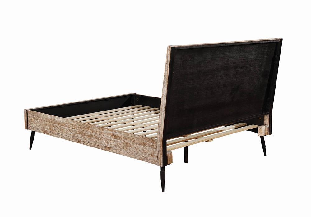 Marlow Queen Platform Bed Rough Sawn Multi - Ideal Furniture (Fresno,CA) 