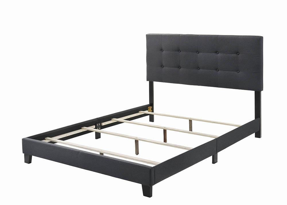 Mapes Upholstered Tufted Full Bed Charcoal - Ideal Furniture (Fresno,CA) 