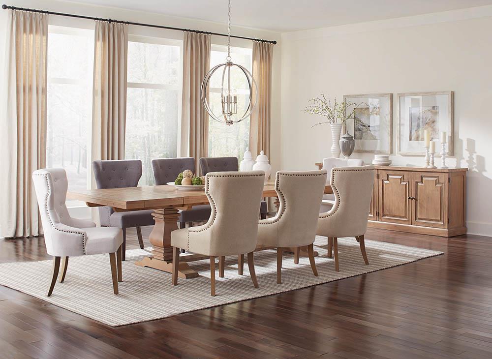 Baney Tufted Upholstered Dining Chair Beige - Ideal Furniture (Fresno,CA) 