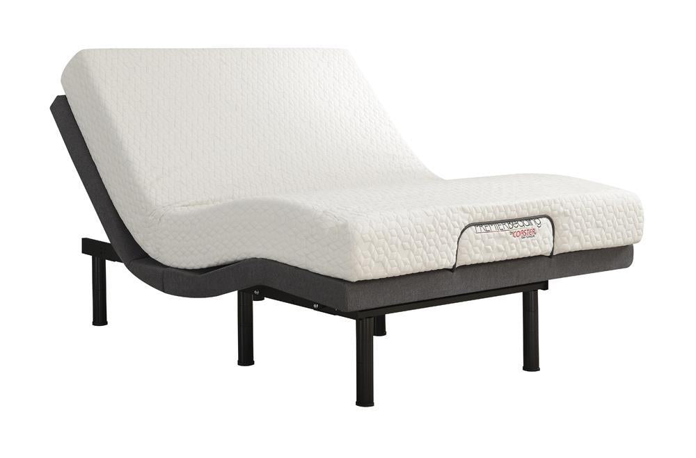 Negan Eastern King, E.King, Queen, & Twin XL Adjustable Bed Base Grey and Black - Ideal Furniture (Fresno,CA) 