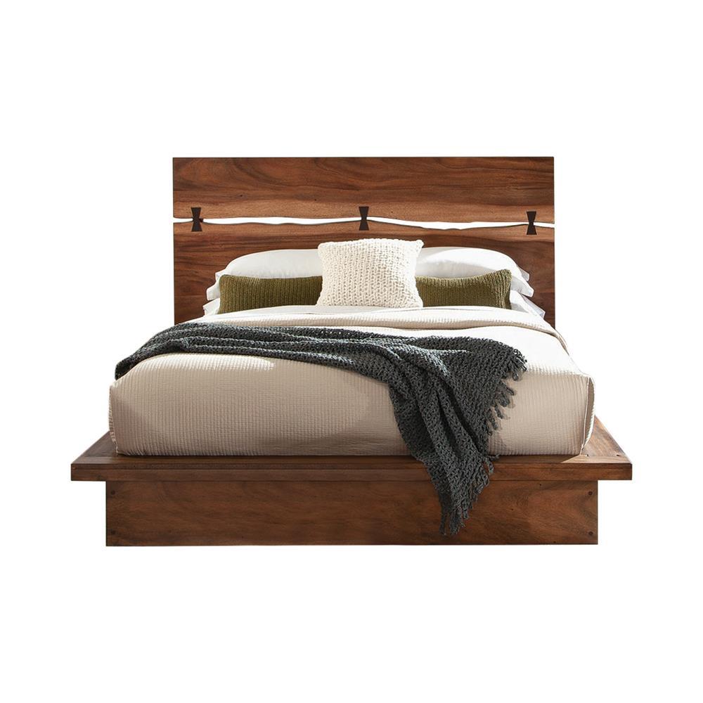 Winslow California King, E.King & Queen Bed Smokey Walnut and Coffee Bean - Ideal Furniture (Fresno,CA) 