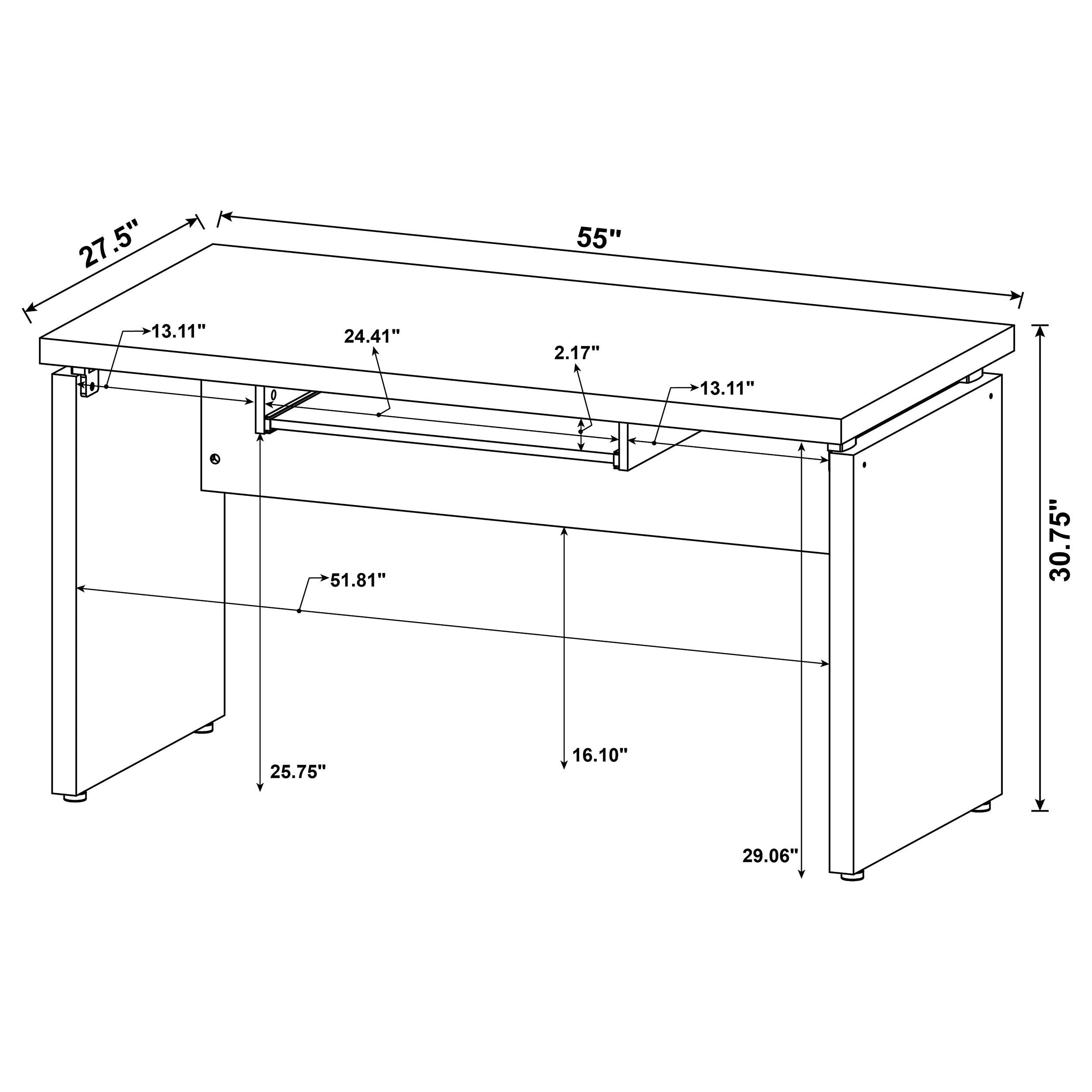 Skylar Desk Set - Ideal Furniture (Fresno,CA) 