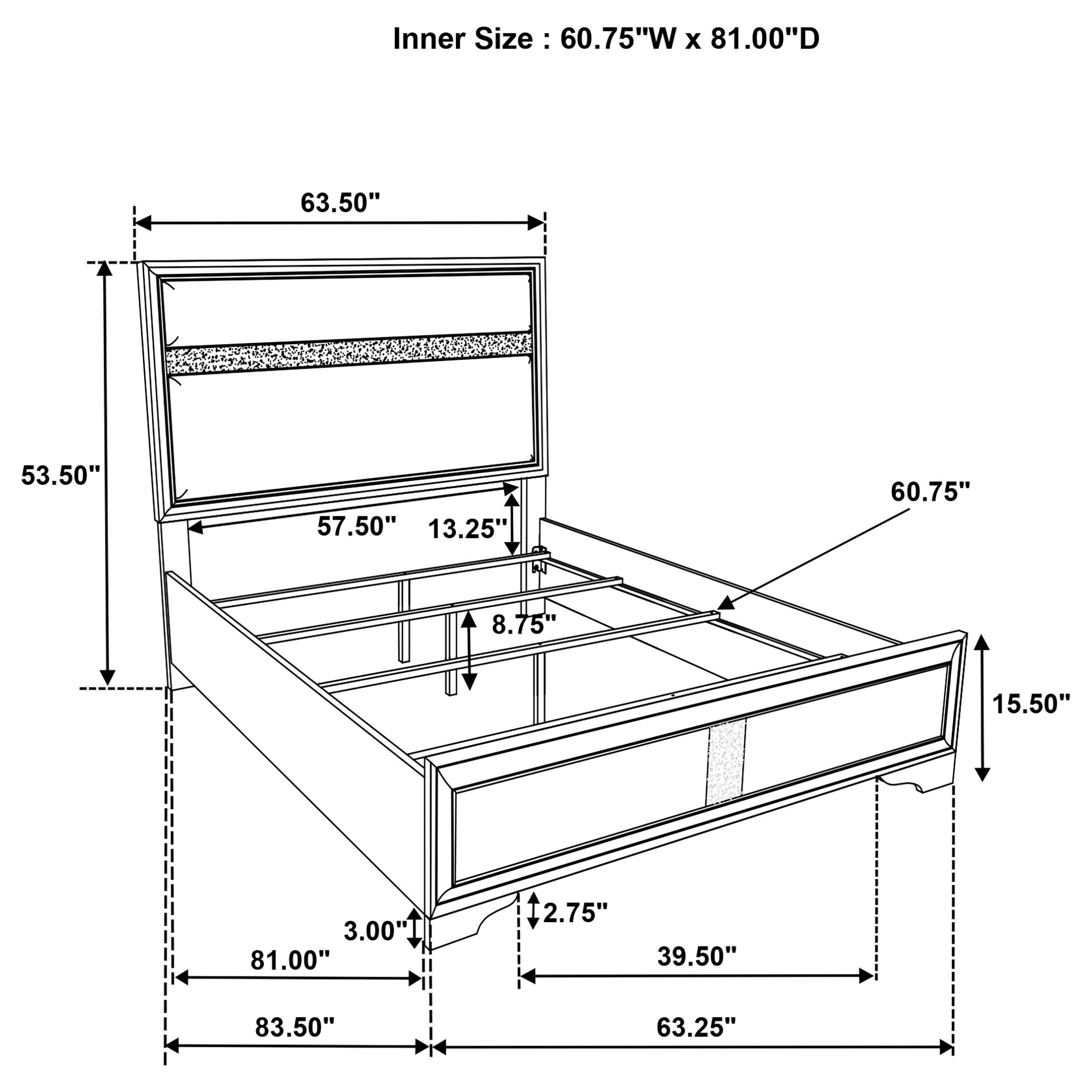 Miranda Queen Bed - Ideal Furniture (Fresno,CA) 