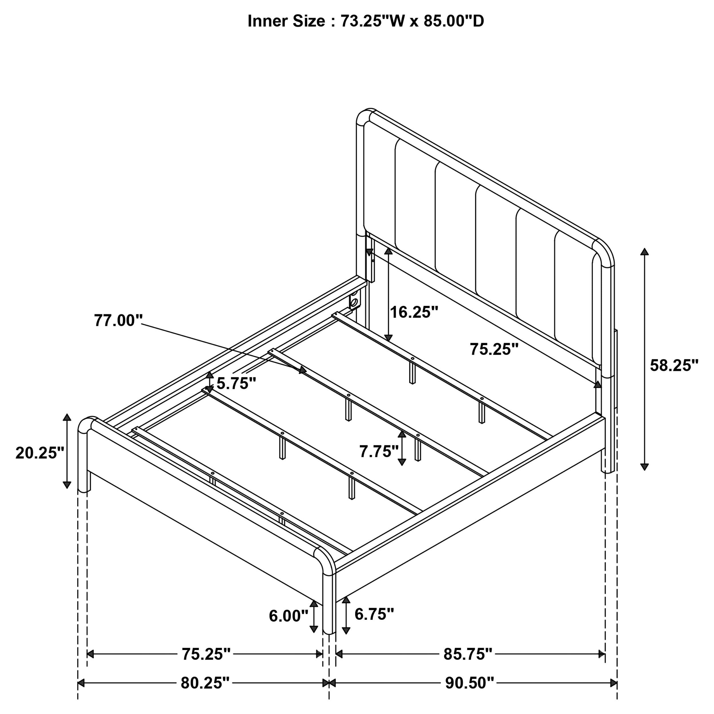 Amsbury 5 Pc Bedroom Set - Ideal Furniture (Fresno,CA) 