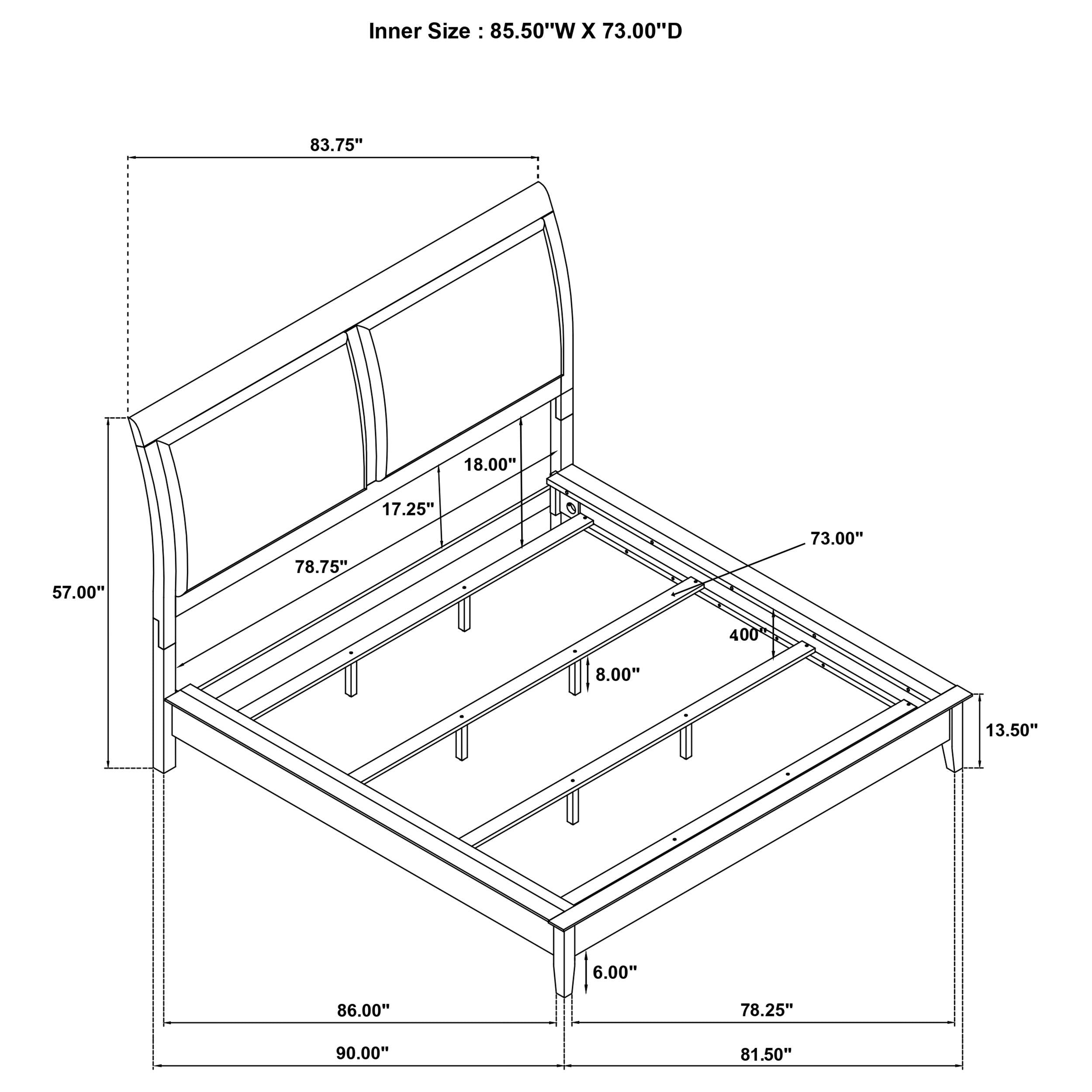 Bexhill 5 Pc Bedroom Set - Ideal Furniture (Fresno,CA) 