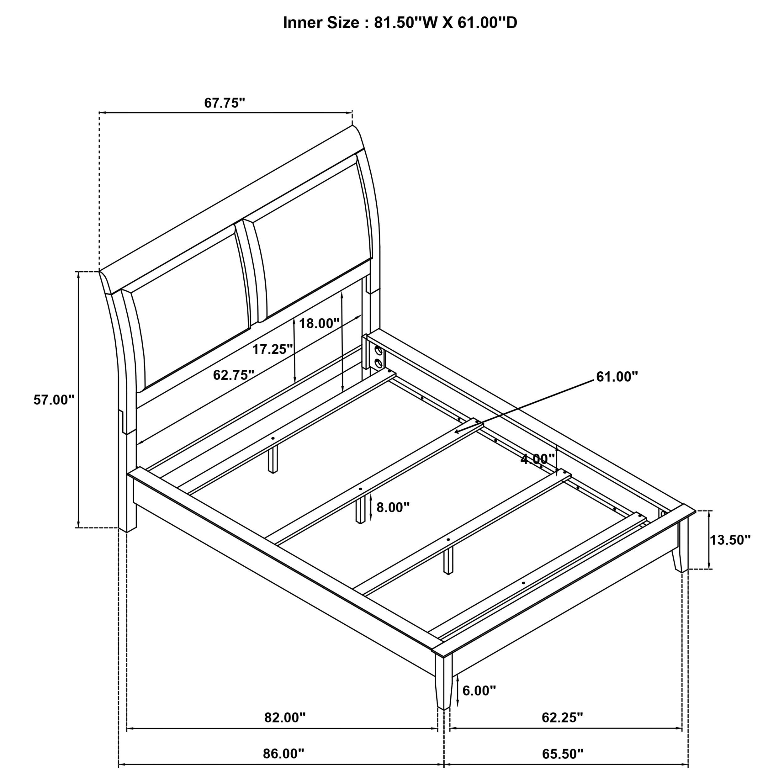 Bexhill 5 Pc Bedroom Set - Ideal Furniture (Fresno,CA) 