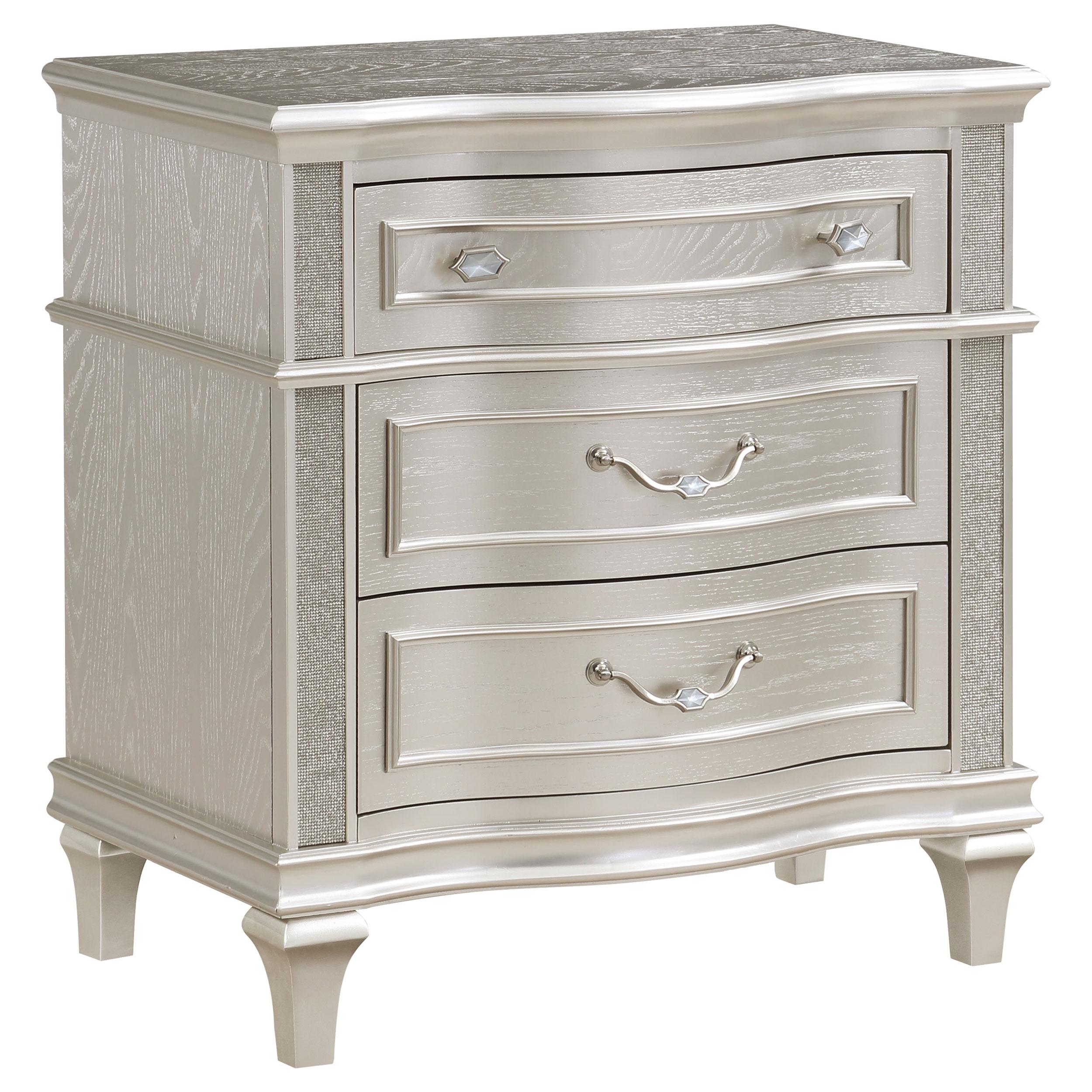 Evangeline 4 Pc Bedroom Set - Ideal Furniture (Fresno,CA) 