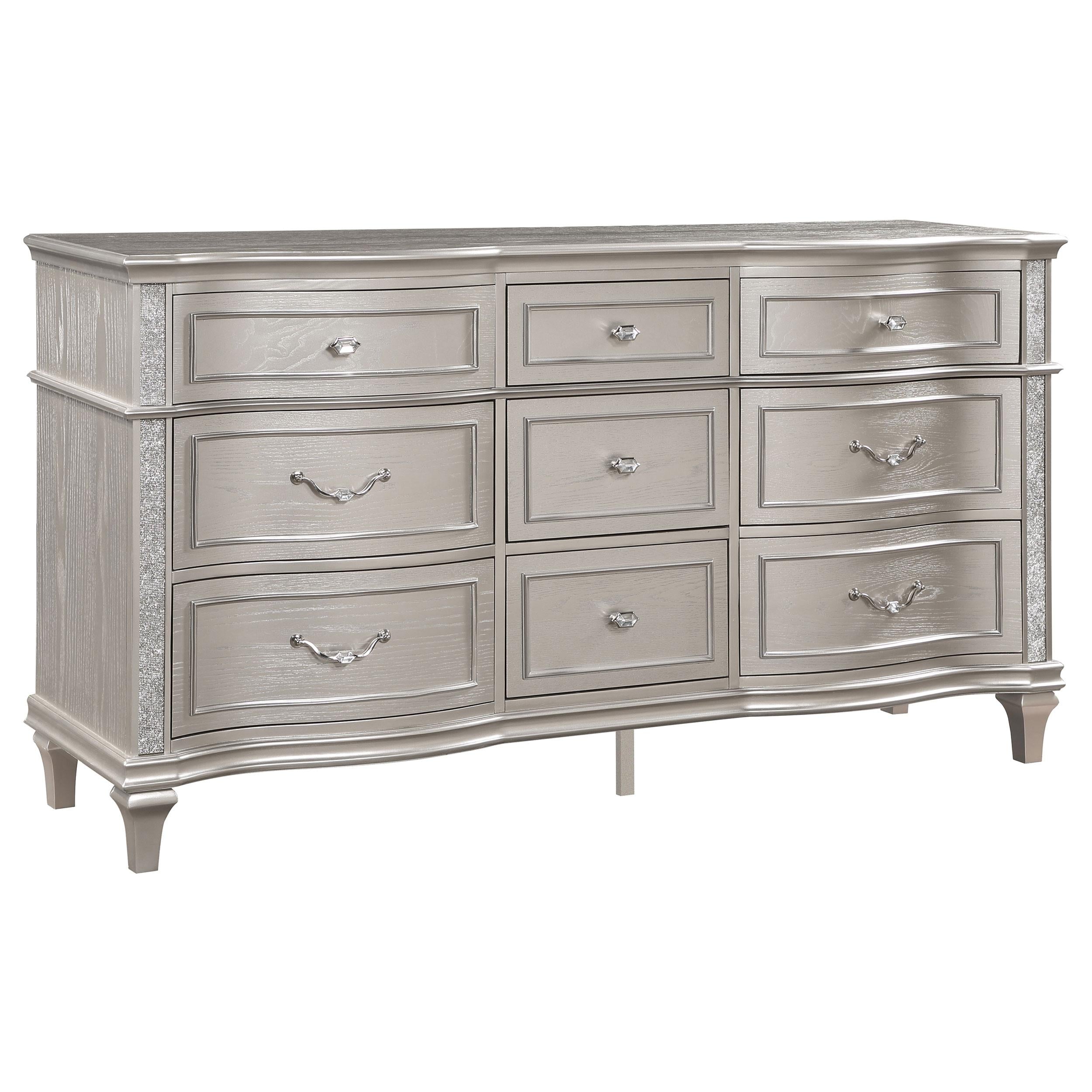 Evangeline 4 Pc Bedroom Set - Ideal Furniture (Fresno,CA) 