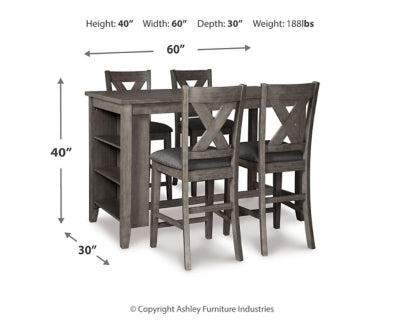 Caitbrook Counter Height Dining Package - Ideal Furniture (Fresno,CA) 