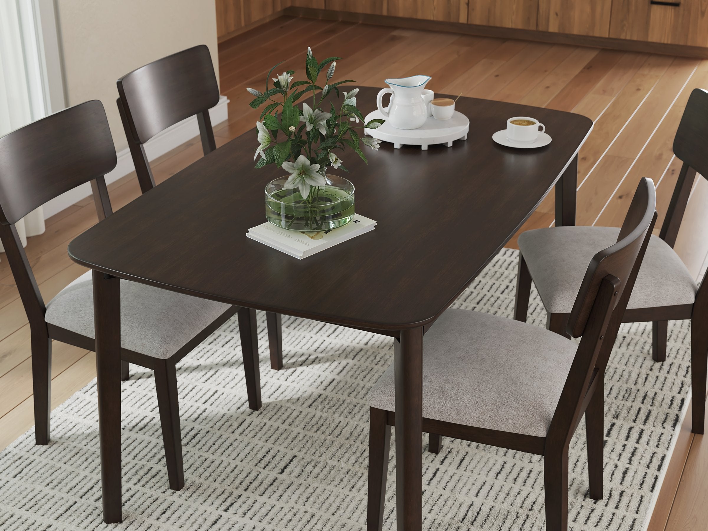 Mallenette Dining Table and 4 Chairs (Set of 5) - Ideal Furniture (Fresno,CA) 
