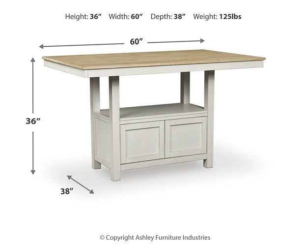 Purlaney Counter Height Dining Table - Ideal Furniture (Fresno,CA) 
