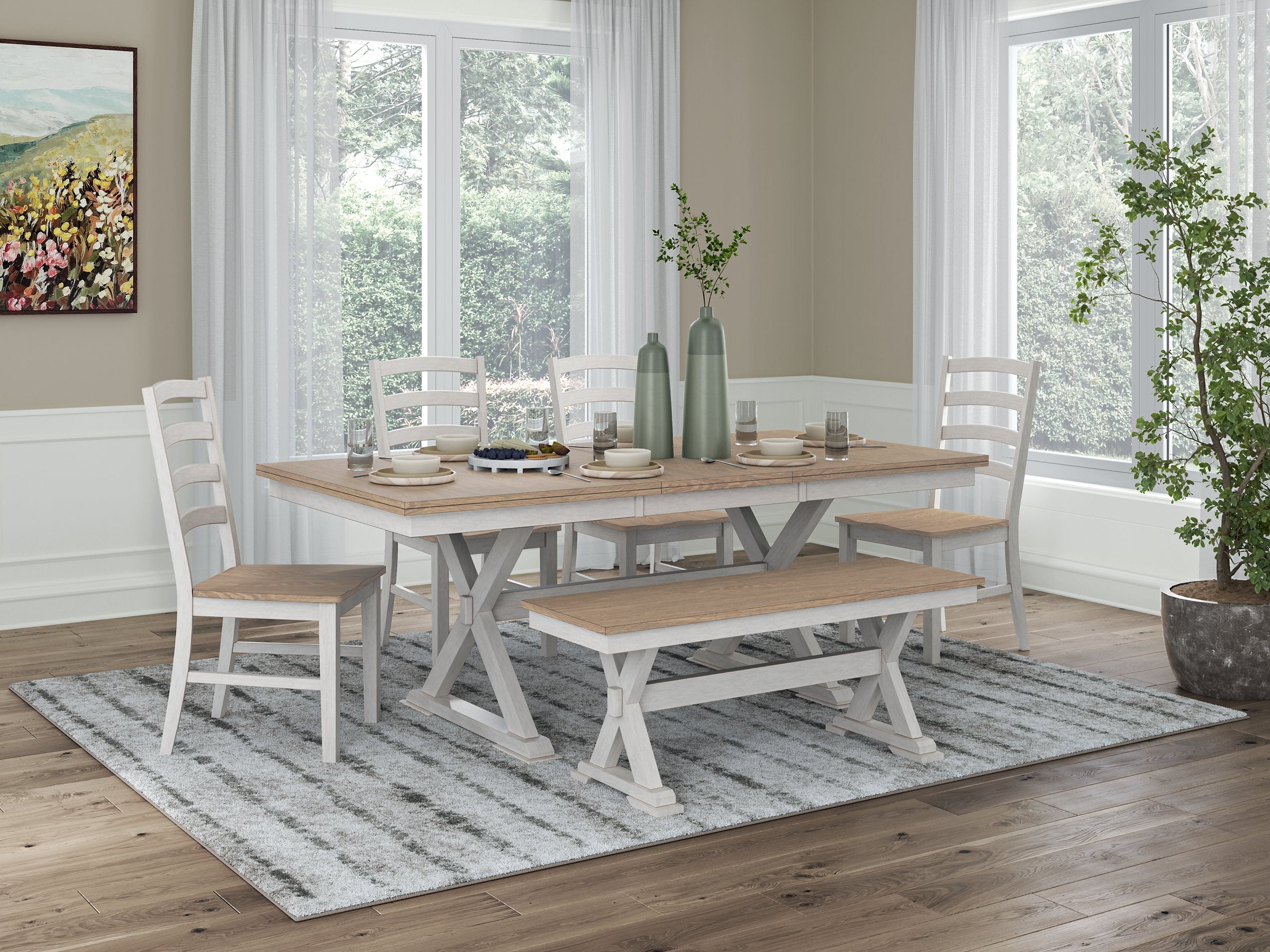 Purlaney Dining Package - Ideal Furniture (Fresno,CA) 