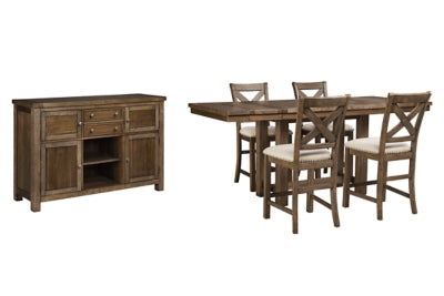 Moriville Counter Height Dining Set - Ideal Furniture (Fresno,CA) 