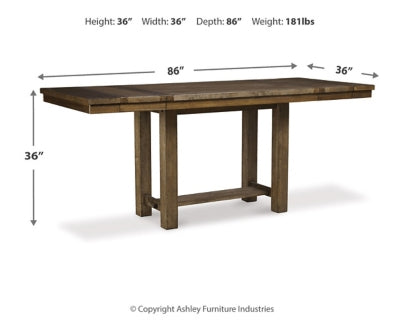 Moriville Counter Height Dining Set - Ideal Furniture (Fresno,CA) 