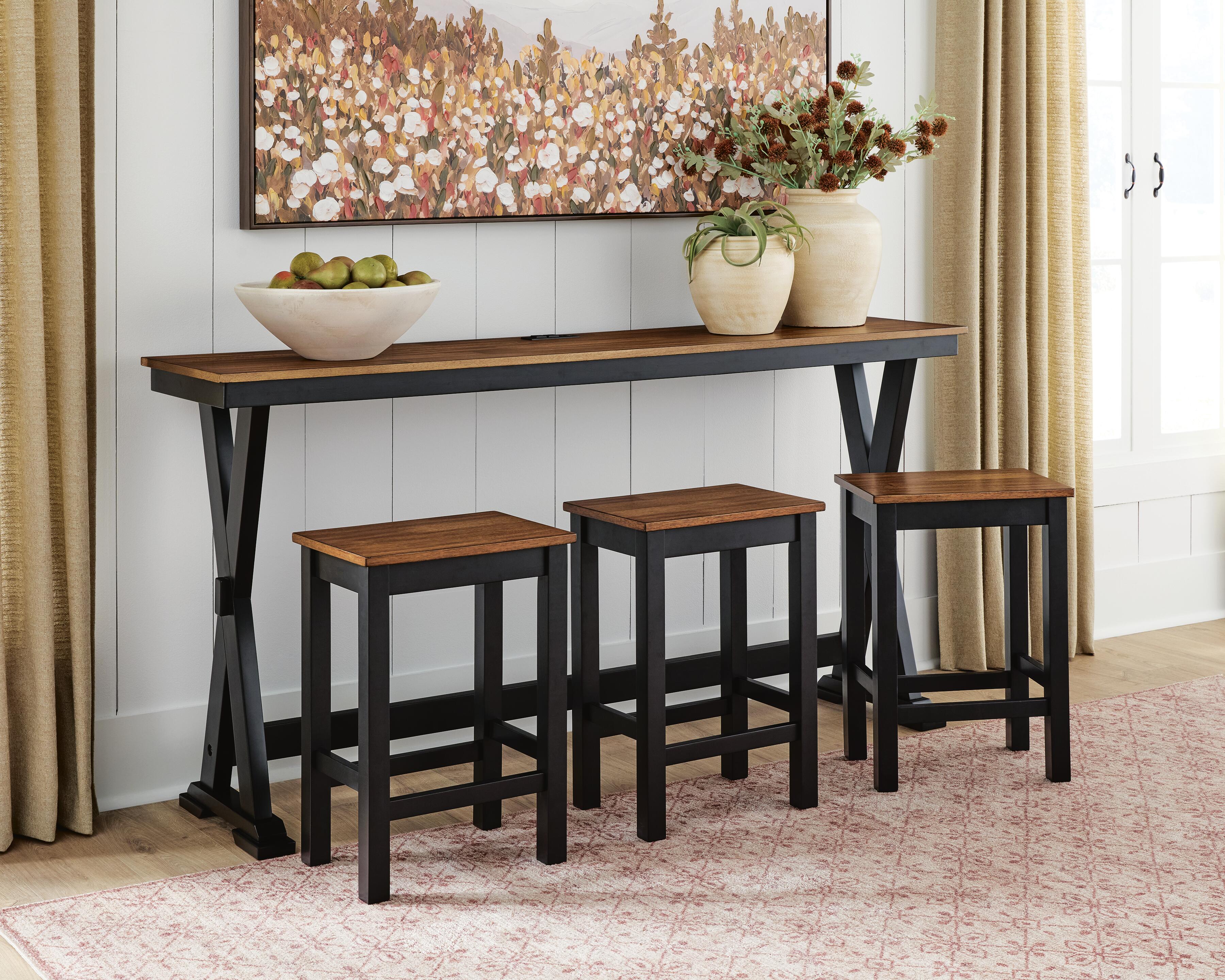 Wildenauer Counter Height Dining Table and 3 Barstools Set - Ideal Furniture (Fresno,CA) 