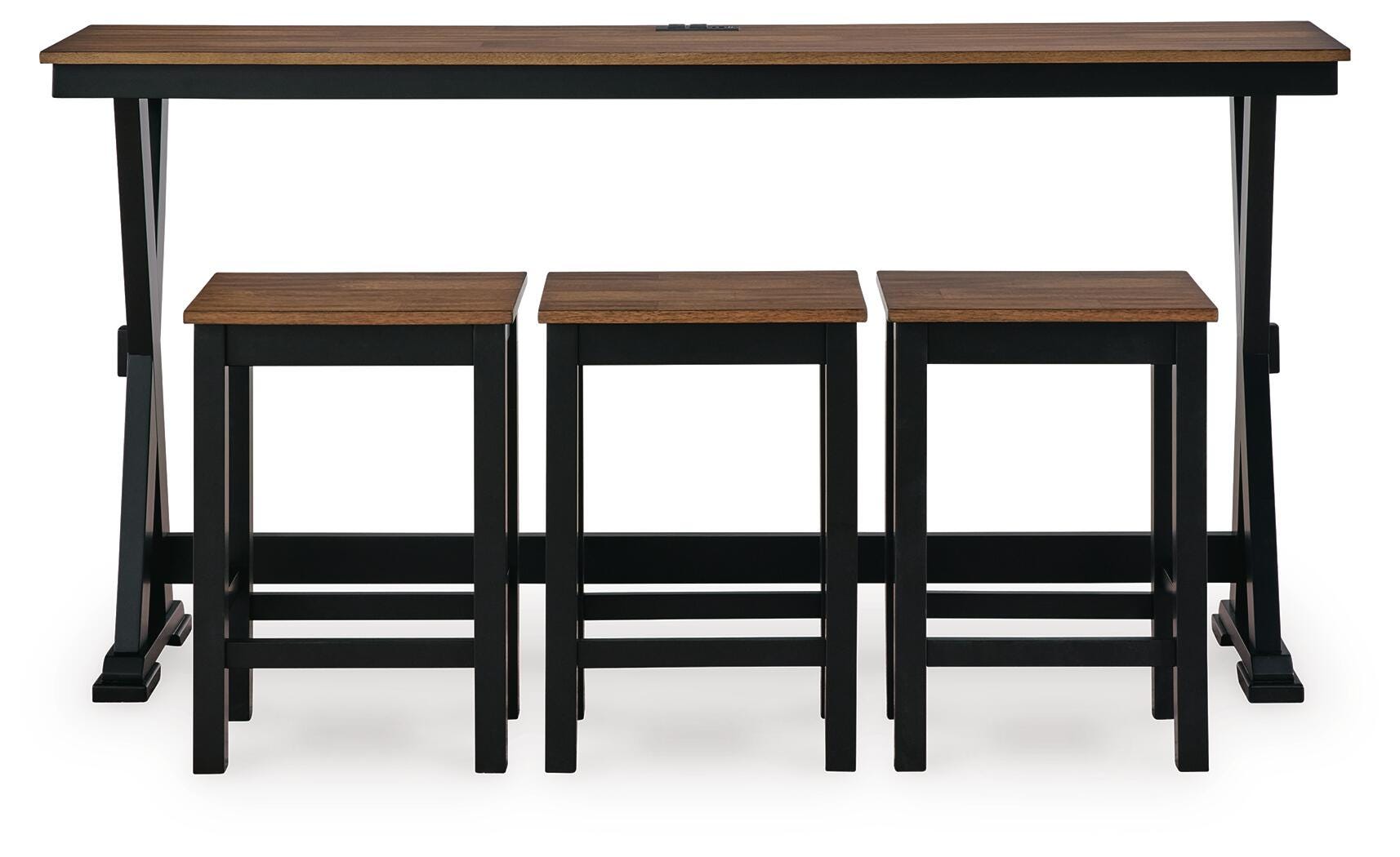 Wildenauer Counter Height Dining Table and 3 Barstools Set - Ideal Furniture (Fresno,CA) 
