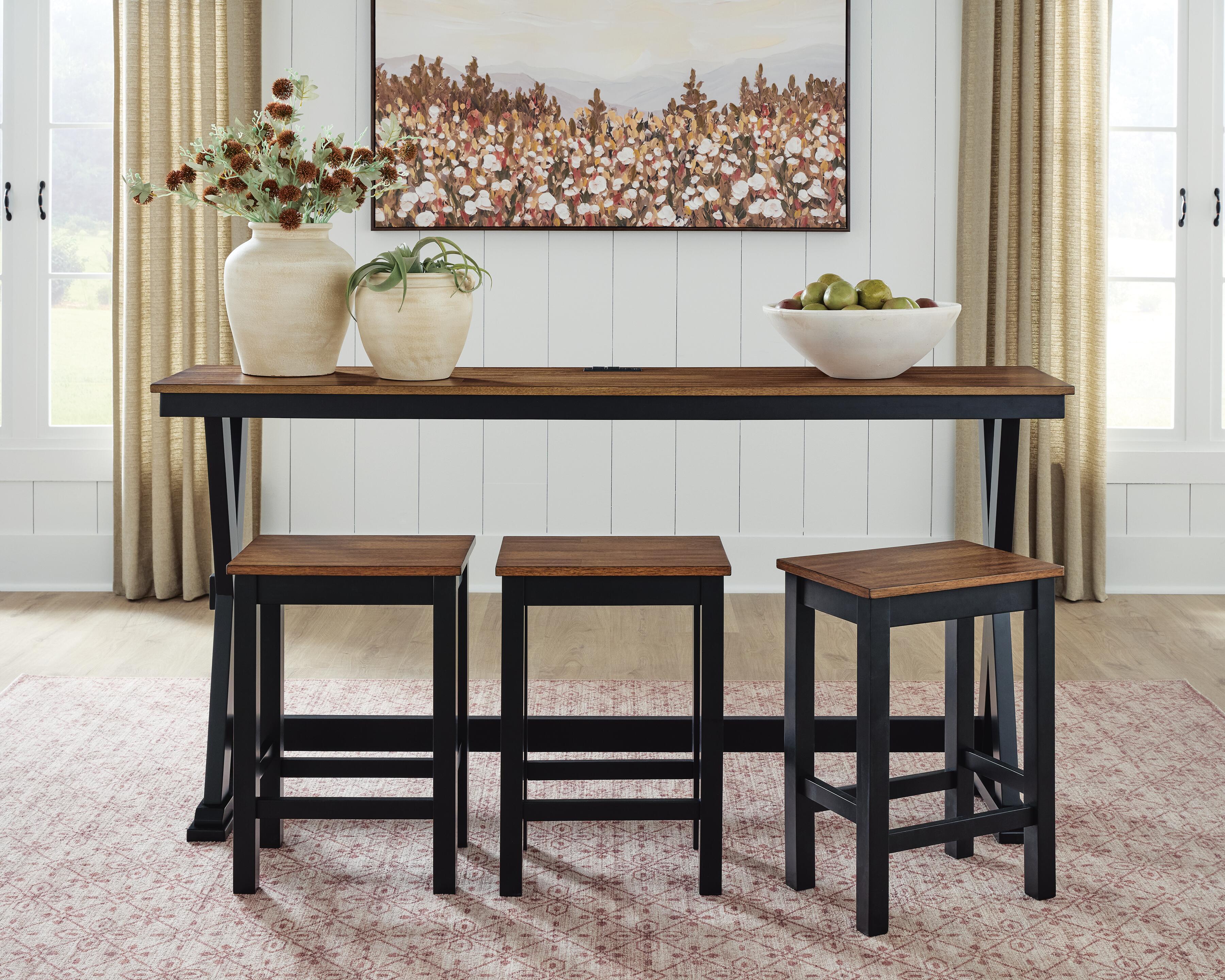 Wildenauer Counter Height Dining Table and 3 Barstools Set - Ideal Furniture (Fresno,CA) 