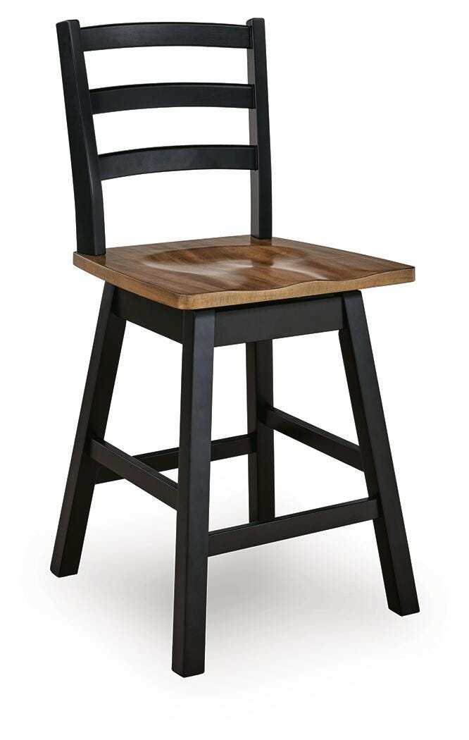 Wildenauer Counter Height Swivel Barstool - Ideal Furniture (Fresno,CA) 