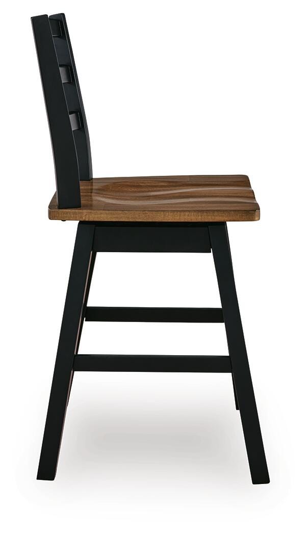 Wildenauer Counter Height Swivel Barstool - Ideal Furniture (Fresno,CA) 