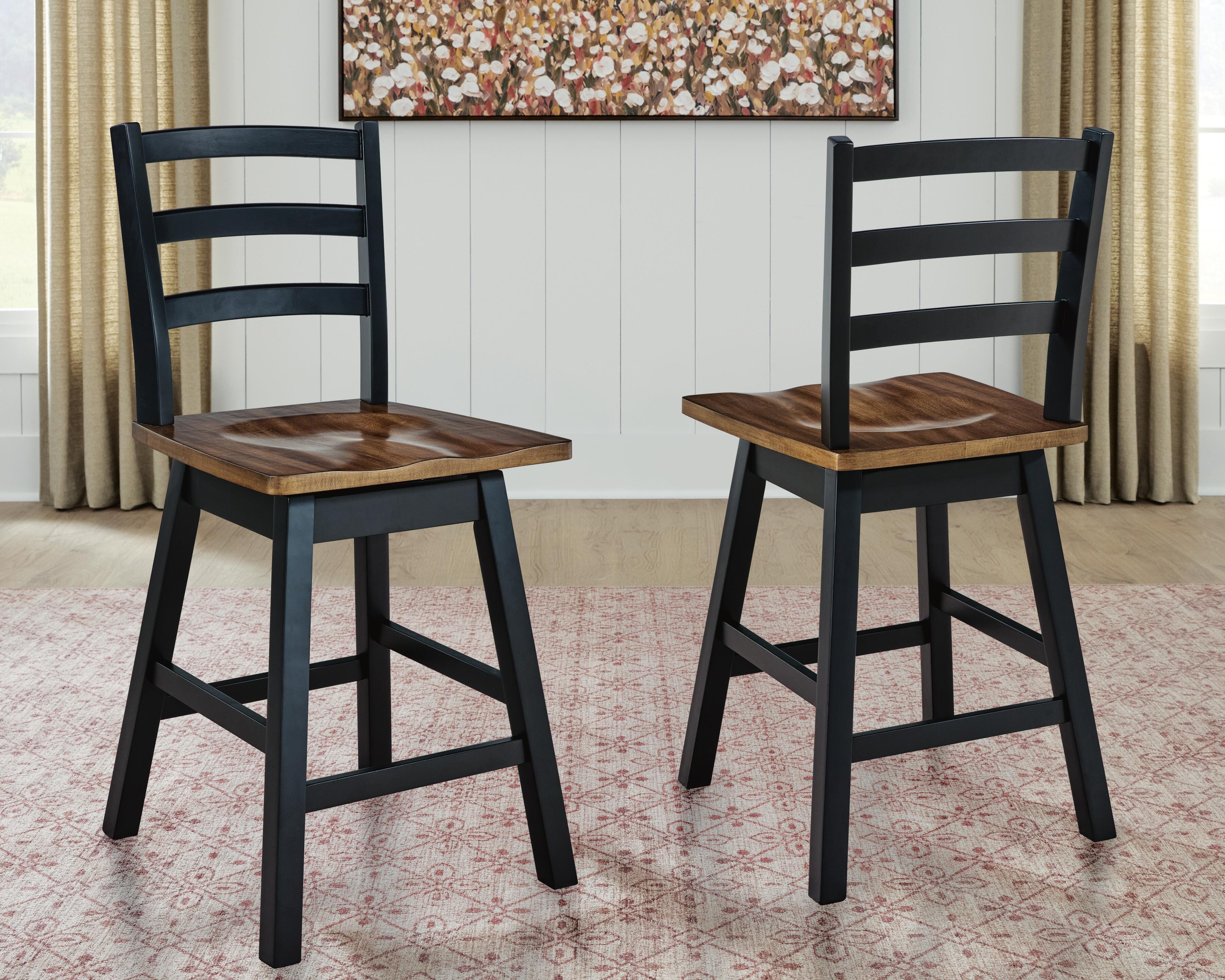 Wildenauer Counter Height Swivel Barstool - Ideal Furniture (Fresno,CA) 