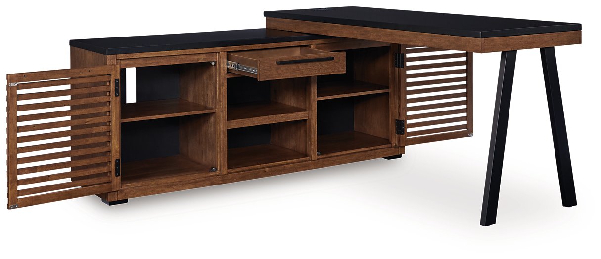 Kallari Credenza with Desk Return - Ideal Furniture (Fresno,CA) 